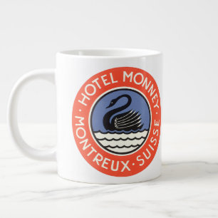 Grande Tasse Voyage Vintage, Hôtel Monney Suisse Swan Bird