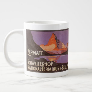 Grande Tasse Voyage Vintage, Mont Matterhorn en Suisse
