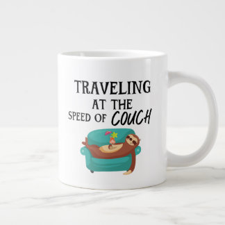 Grande Tasse Voyager à la vitesse du canapé - Drôle citation de