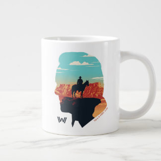 Grande Tasse Westworld | Dr Ford Silhouette Of Man en noir