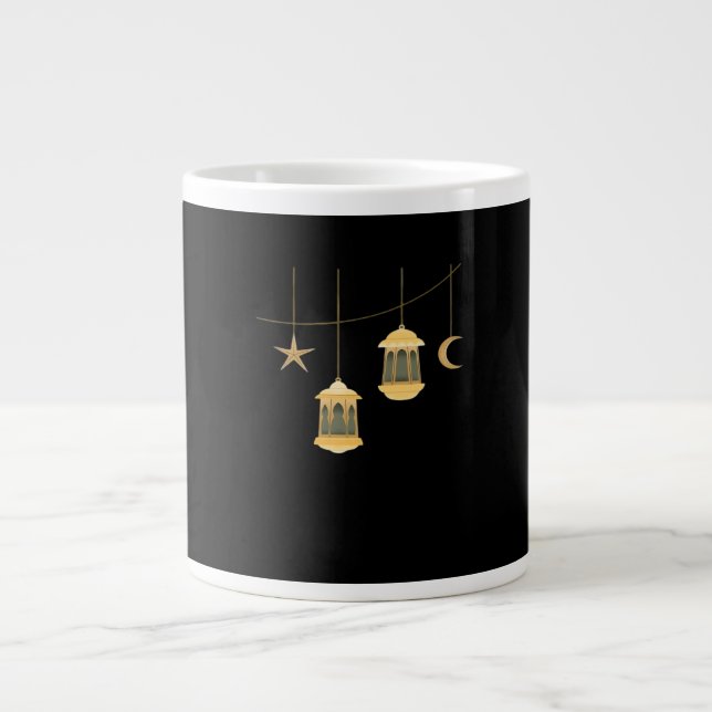 Grande Tasse Whimsigoth Lantern Pleine lune nuit Ciel classique (Devant)