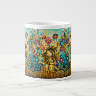 Grande Tasse Whispers Magiques Parmi Les Fleurs