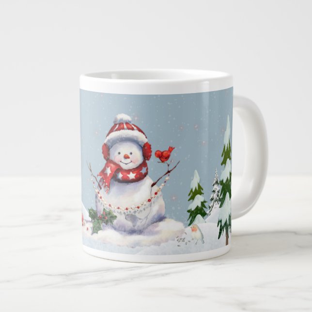 Grande Tasse Winter Wonderland avec Snowman Large Musique (Devant droit)