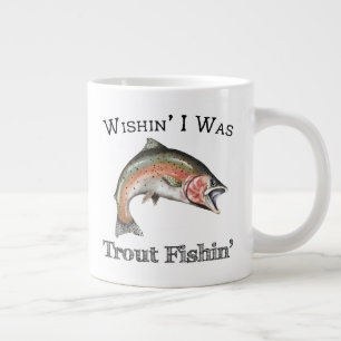 Grande Tasse Wishin I Était Pêche À La Truite