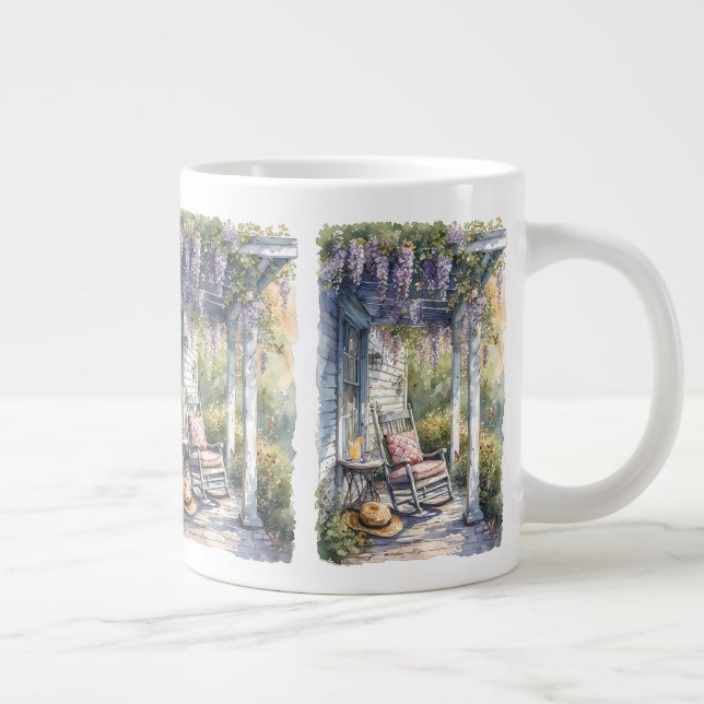 Grande Tasse Wisteria Porch Rocking Chair Scène (Droite)
