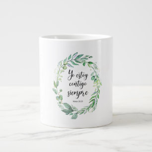 Grande Tasse Yo estoy contigo siempre - verset de la Bible espa
