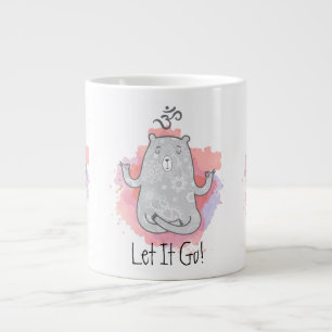 Grande Tasse Yoga Bear Let It Go