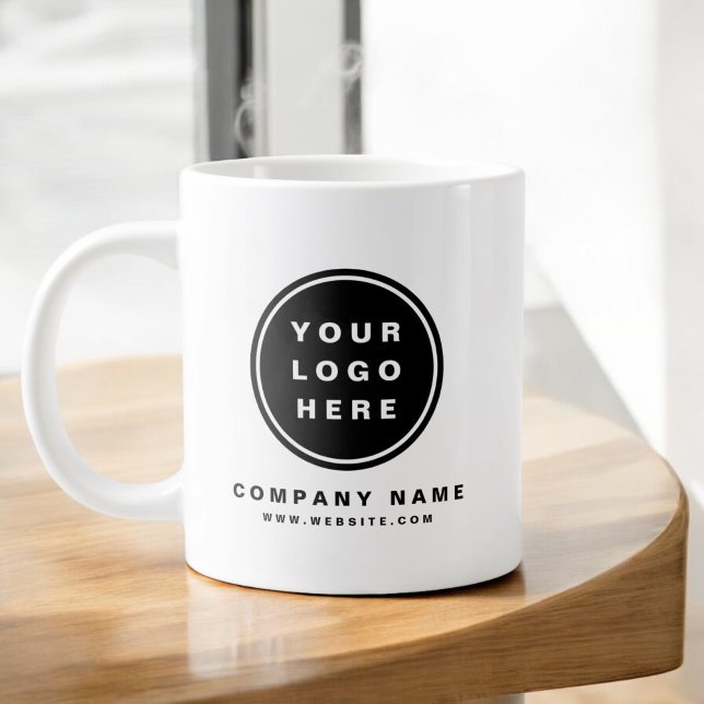 Grande Tasse Your Business Logo Promoteur Business Company (Créateur téléchargé)