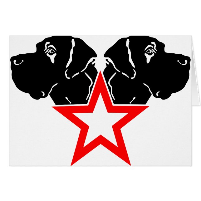 Grande tête Dane Star (Devant horizontal)