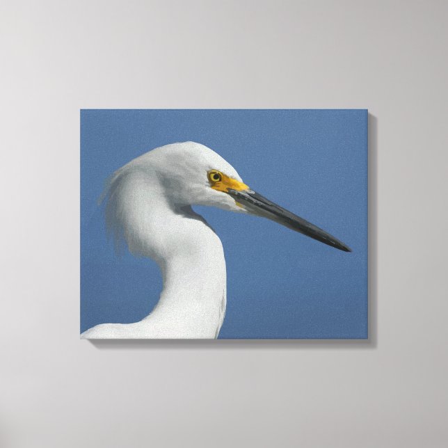 Grande toile Egret Imprimer (Recto)