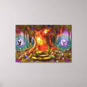 Grande toile enveloppée l'arbre magique