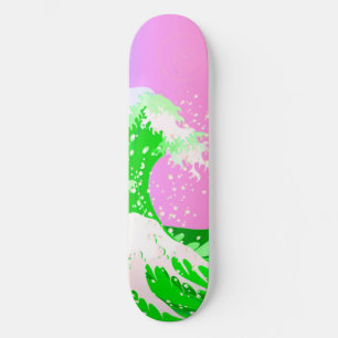 Grande vague au large de Kanagawa Skateboard Deck