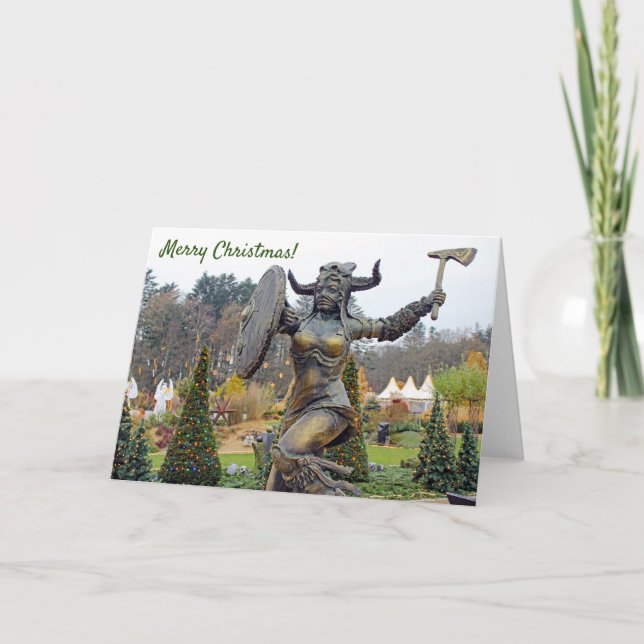 Grande Viking Era Carte de voeux de Noël! (Devant)