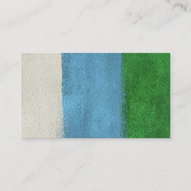 Grandes Cartes de visite d'art moderne - Vert bleu (Devant)