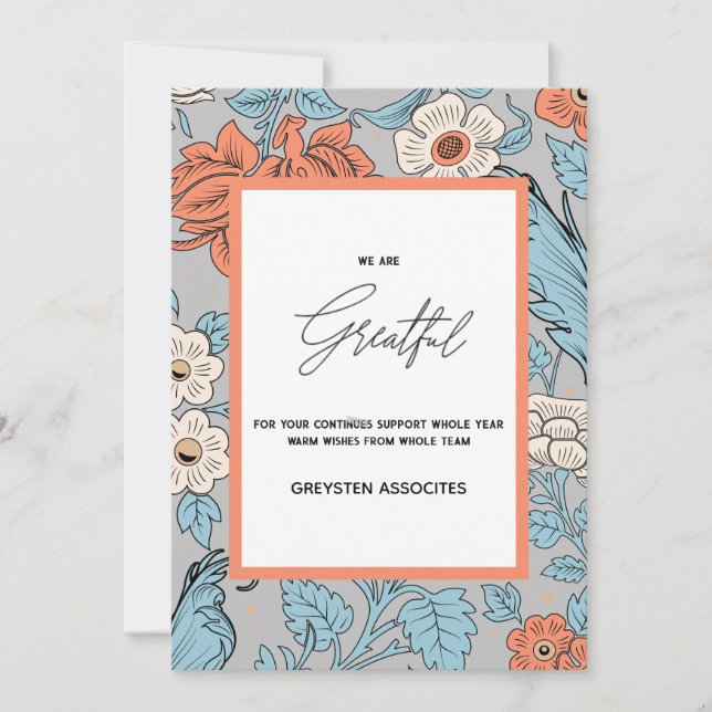 Grandes Elegant script Votre logo Carte BulkHolida (Devant)