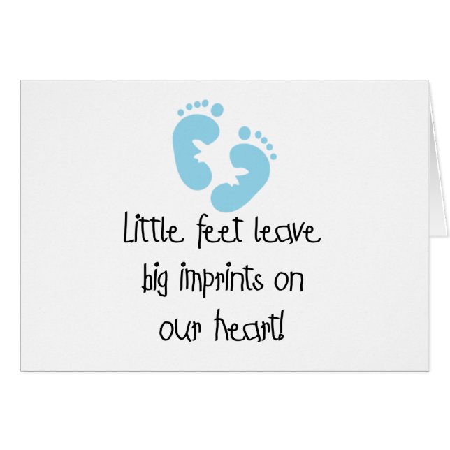Grandes empreintes pieds bleus d'empreintes de pas (Devant horizontal)