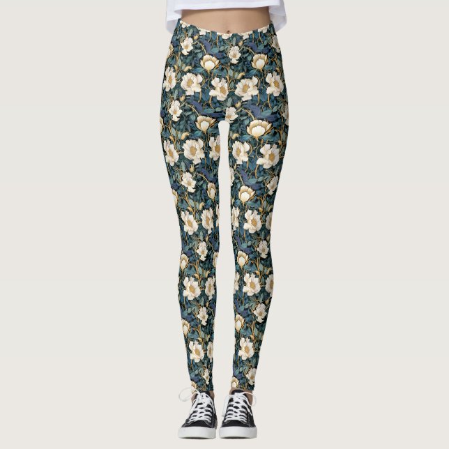 Grandes Fleurs William Morris Leggings femmes (Devant)