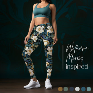 Grandes Fleurs William Morris Leggings Inspiré