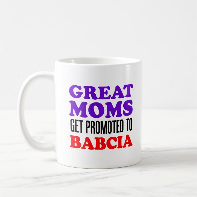 Grandes mamans promues dans la tasse de Babcia (Gauche)