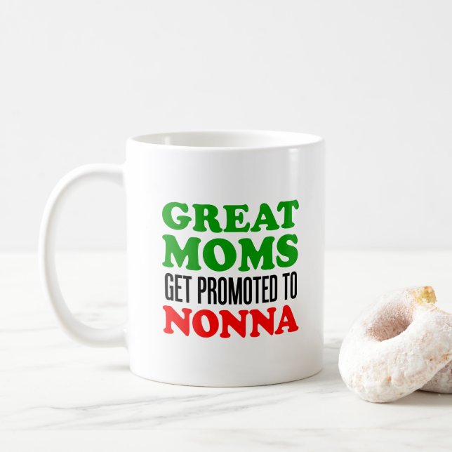 Grandes mamans promues dans la tasse de Nonna (Avec donut)