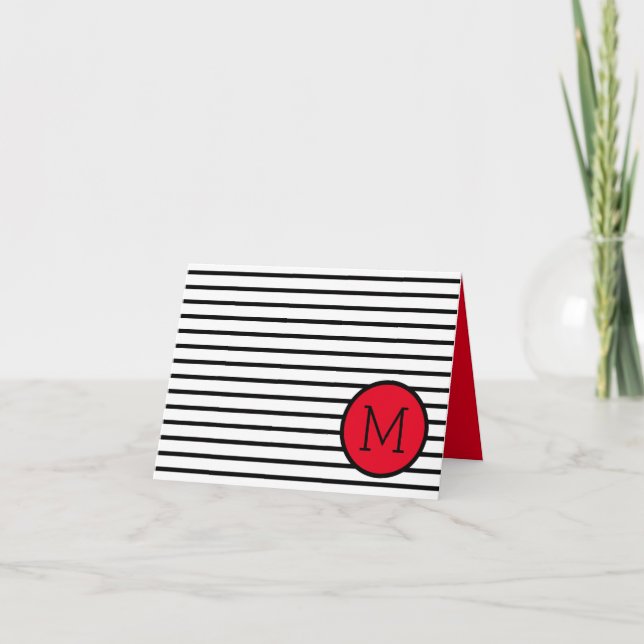 Grandes Noires et Blanches modernes avec Monogramm (Devant)