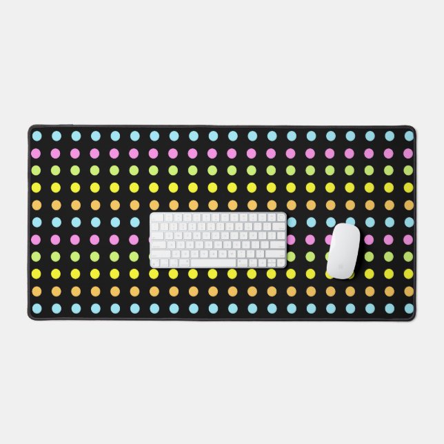 Grandes pointes modernes en couleurs pastel sur no (Clavier et souris)