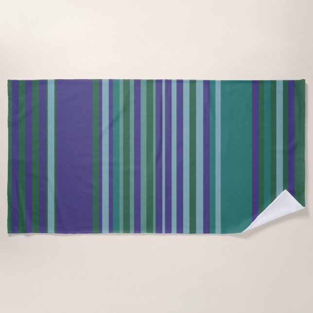Grandes ténèbres en violet, vert, serviette de pla (Devant)
