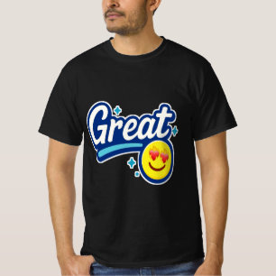 Grandes Vibes seulement - Love Eyes Emoji T-Shirt