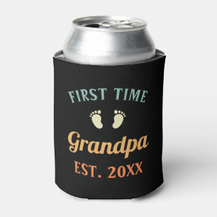 Grandfather Abuelo Nonno Gramps First Time Grandpa Can Cooler
