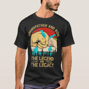 Grandfather And Grandson The Legend The Legacy Fat T-Shirt