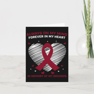Grandfather Blood Cancer Awareness Grandpa Multipl Card
