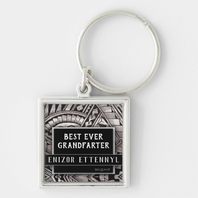 Grandfather Fart Jokes Grandpa Name Funny Sayings Keychain (Front)