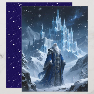 Grandfather Frost Scrapbook Paper
