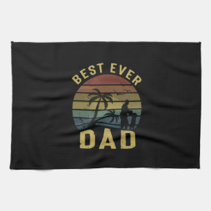 Grandfather Gift Best Ever Dad Kitchen Towel