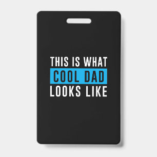 Grandfather Gift Cool Dad Looks Like Badge