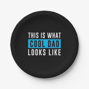 Grandfather Gift   Cool Dad Looks Like Paper Plate