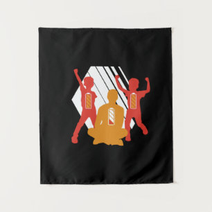 Grandfather Gift Funny Dad With Kids Tapestry