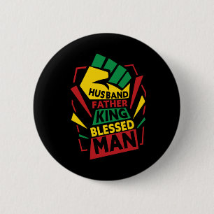 Grandfather Gift Husband Father And King 2 Inch Round Button