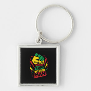 Grandfather Gift Husband Father And King Keychain