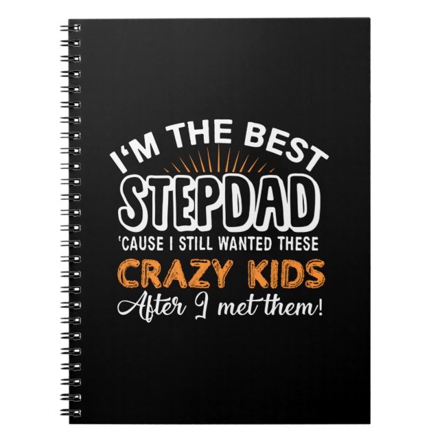 Grandfather Gift | I Am The Best Step Dad Notebook (Front)