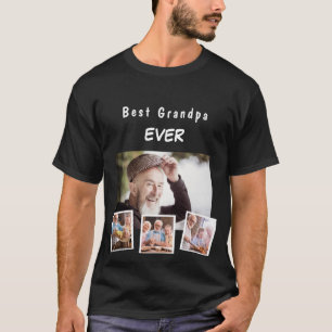 Grandfather grandpa family photo collage T-Shirt