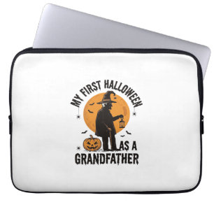 Grandfather Halloween Shirt First Spooky Grandpa_1 Laptop Sleeve