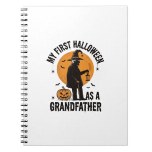 Grandfather Halloween Shirt First Spooky Grandpa_1 Notebook