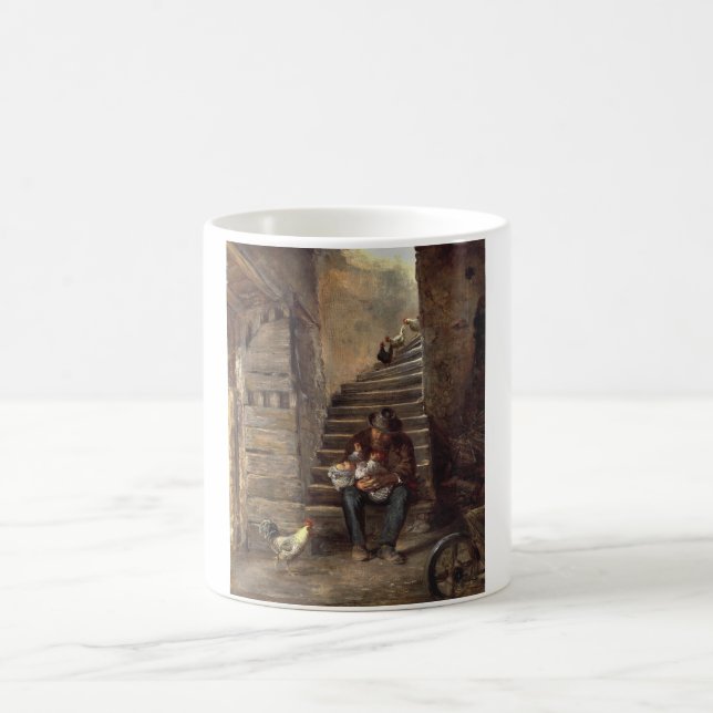 Grandfather Looking After His Grandson Coffee Mug (Center)