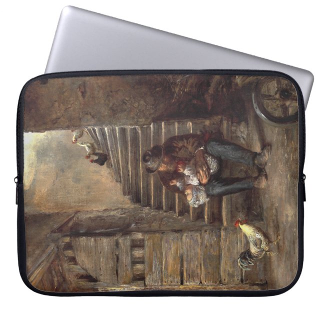 Grandfather Looking After His Grandson Laptop Sleeve (Front)