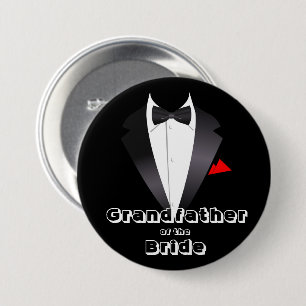 Grandfather of the Bride  3 Inch Round Button