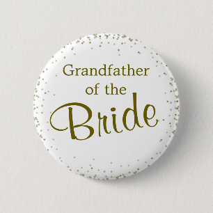 Grandfather of the Bride Confetti Button