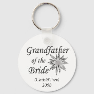 Grandfather of the Bride Keychain