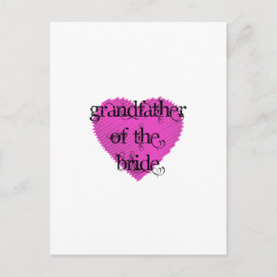 Grandfather of the Bride Postcard