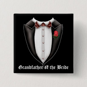 Grandfather Of The Bride Tuxedo Button